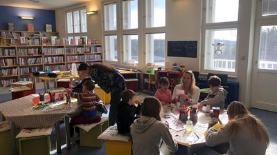 Velikonoční vyrábění v knihovně