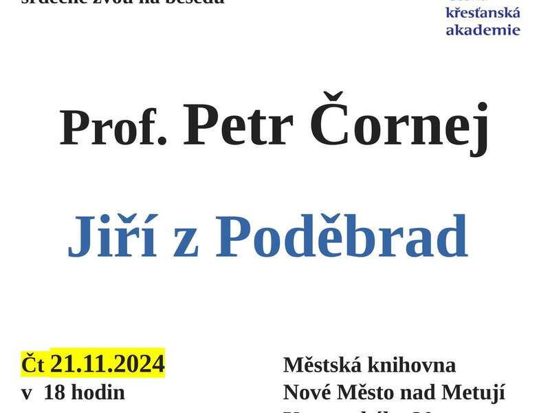 Jiří z Poděbrad-prof. Petr Čornej Jiří z Poděbrad-prof. Petr Čornej