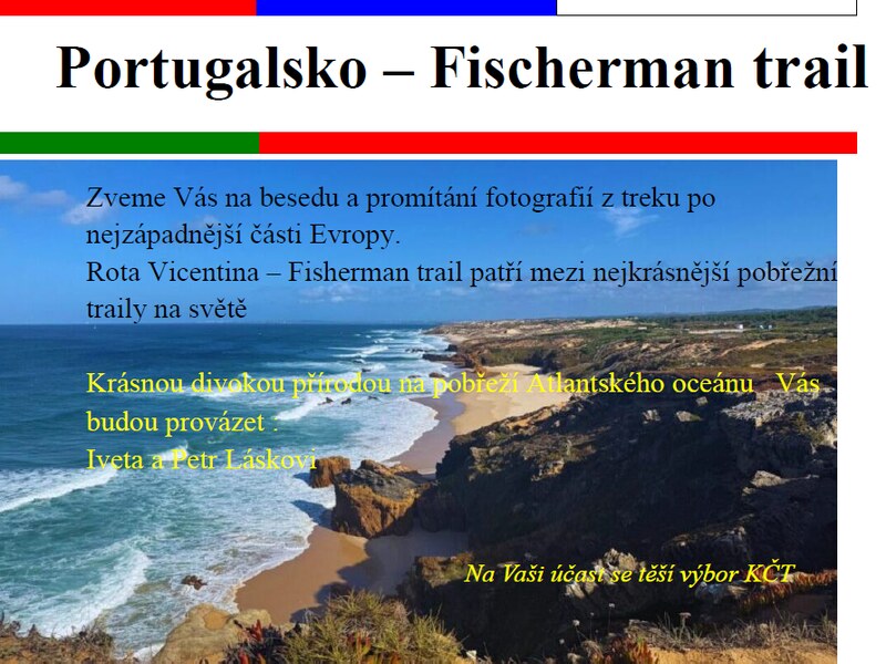 Trek Portugalskem– beseda s promítáním Trek Portugalskem– beseda s promítáním