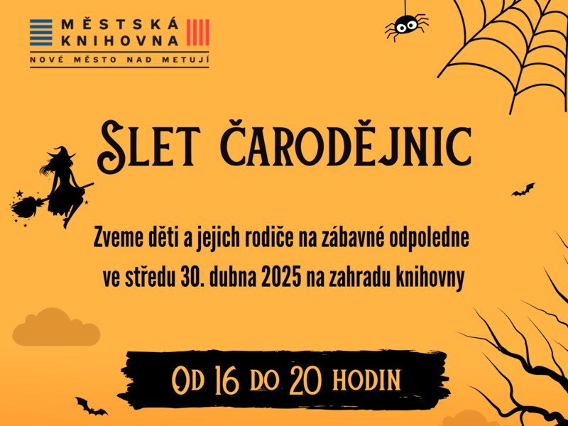 Slet čarodějnic na zahradě knihovny Slet čarodějnic na zahradě knihovny