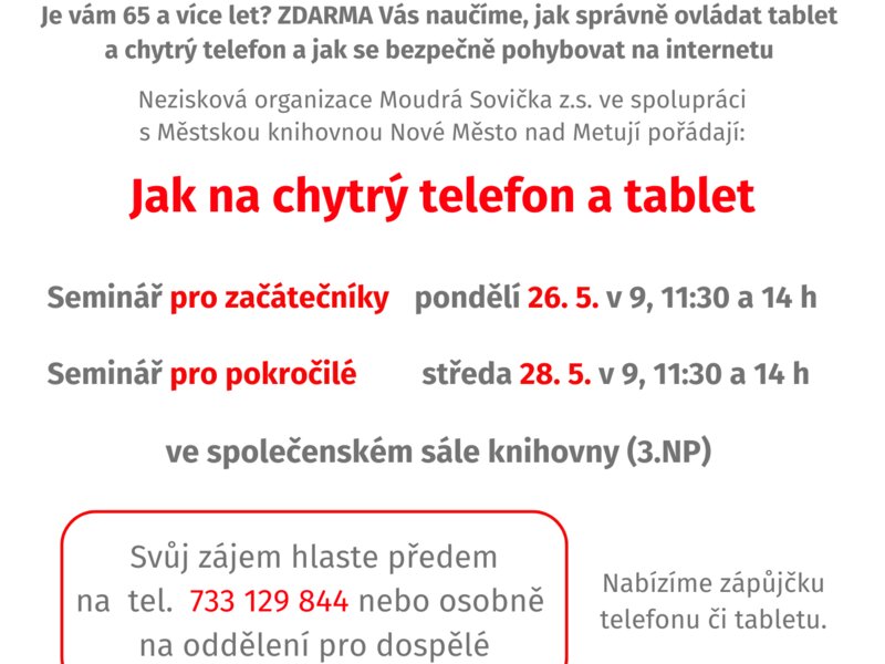 Jak na chytrý telefon a tablet – pro začátečníky Jak na chytrý telefon a tablet – pro začátečníky