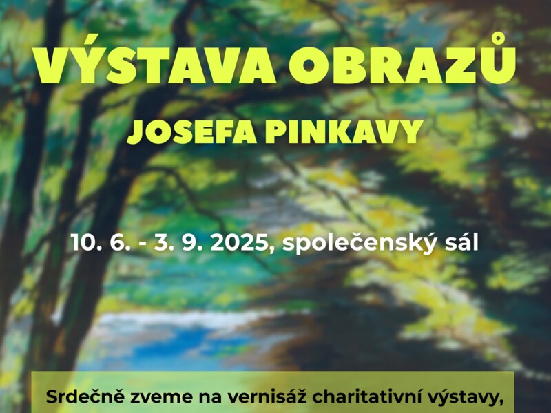 Vernisáž charitativní výstavy Josefa Pinkavy Vernisáž výytavy Josefa Pinkavy