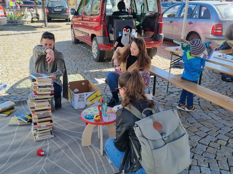 Na tradiční akci, pořádané na zahájení turistické sezóny, nesměl chybět ani stánek městské knihovny
