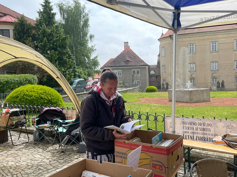 Na Dni pro rodinu nesměl chybět ani stánek městské knihovny