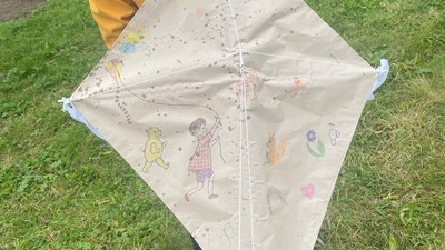 Příprava na drakiádu