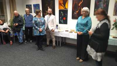 Vernisáž výstavy obrazů Evy Jiráskové „S pokorou k barvám, světlu, životu…“