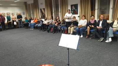 Vernisáž výstavy obrazů Evy Jiráskové „S pokorou k barvám, světlu, životu…“