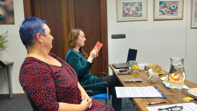 Svou ukázku čte Diana Vondřejcová