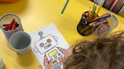 Na únorových Hrátkách s batolátky jsme se zabývali roboty