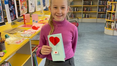 Na Valentýnském vyrábění vznikly krásné výrobky