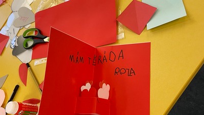 Na Valentýnském vyrábění vznikly krásné výrobky