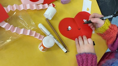 Z Valentýnského vyrábění