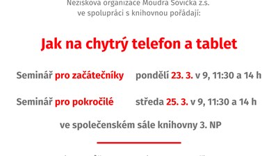 Seminář Jak na chytrý telefon a tablet