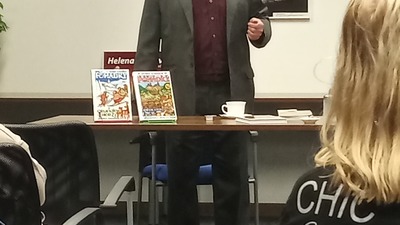 Z besedy a autogramiády knihy Pohádky z Orlických