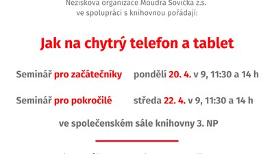 Seminář Jak na chytrý telefon a tablet