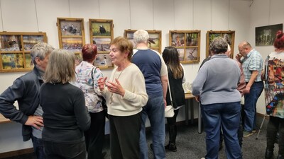 Z vernisáže fotografií Rostislava Bartoně