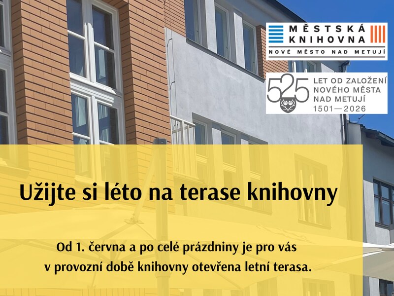 Letní terasa otevřená pro veřejnost