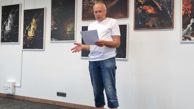 Z vernisáže fotografií Jiřího Víta